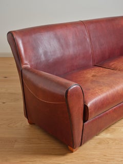 Vintage Roche Bobois Leather Sofa