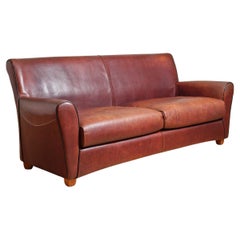 Vintage Roche Bobois Leather Sofa