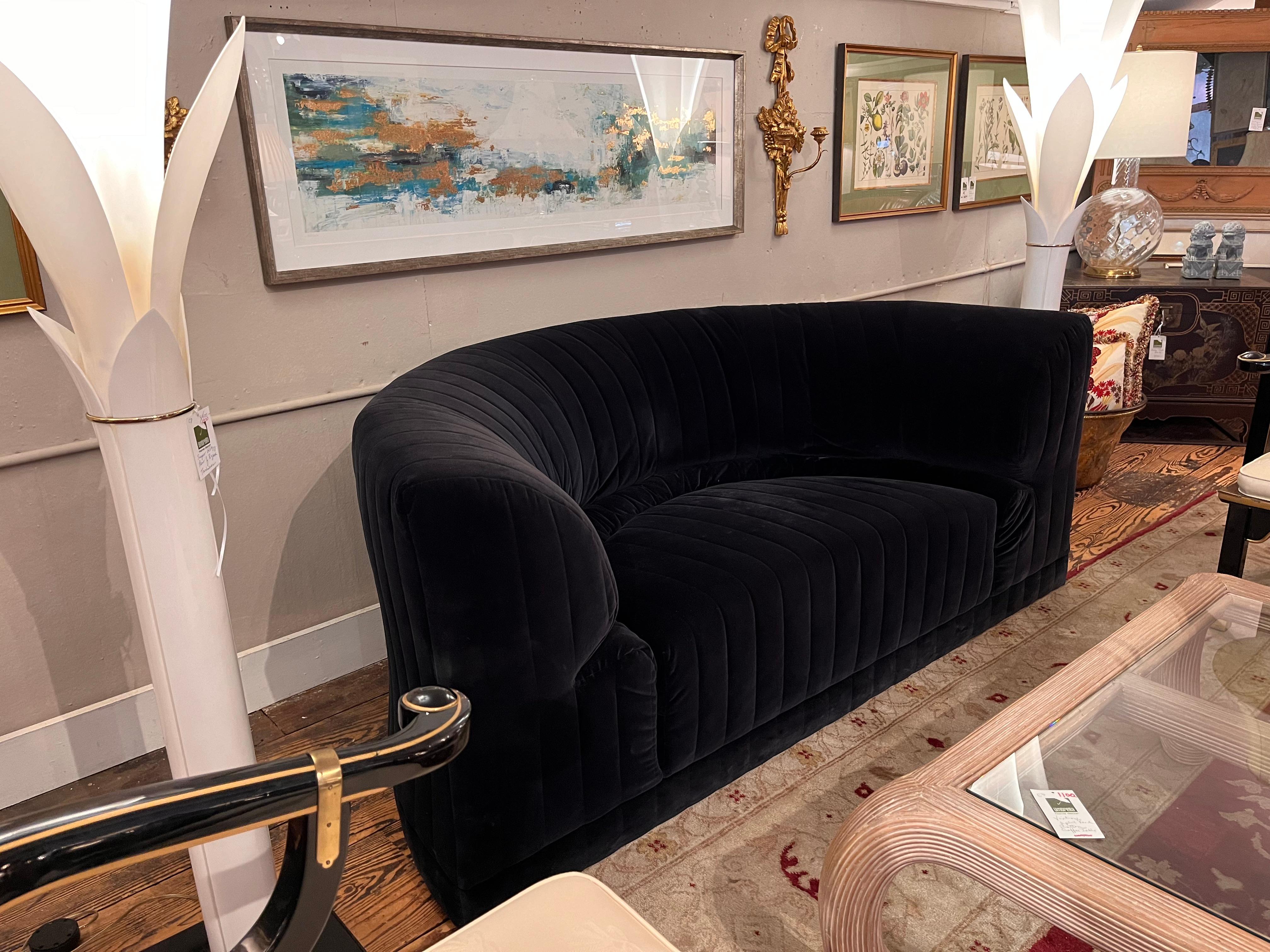 Vintage Roche Bobois Velvet 8 Piece Modular Sofa with Loveseat 5