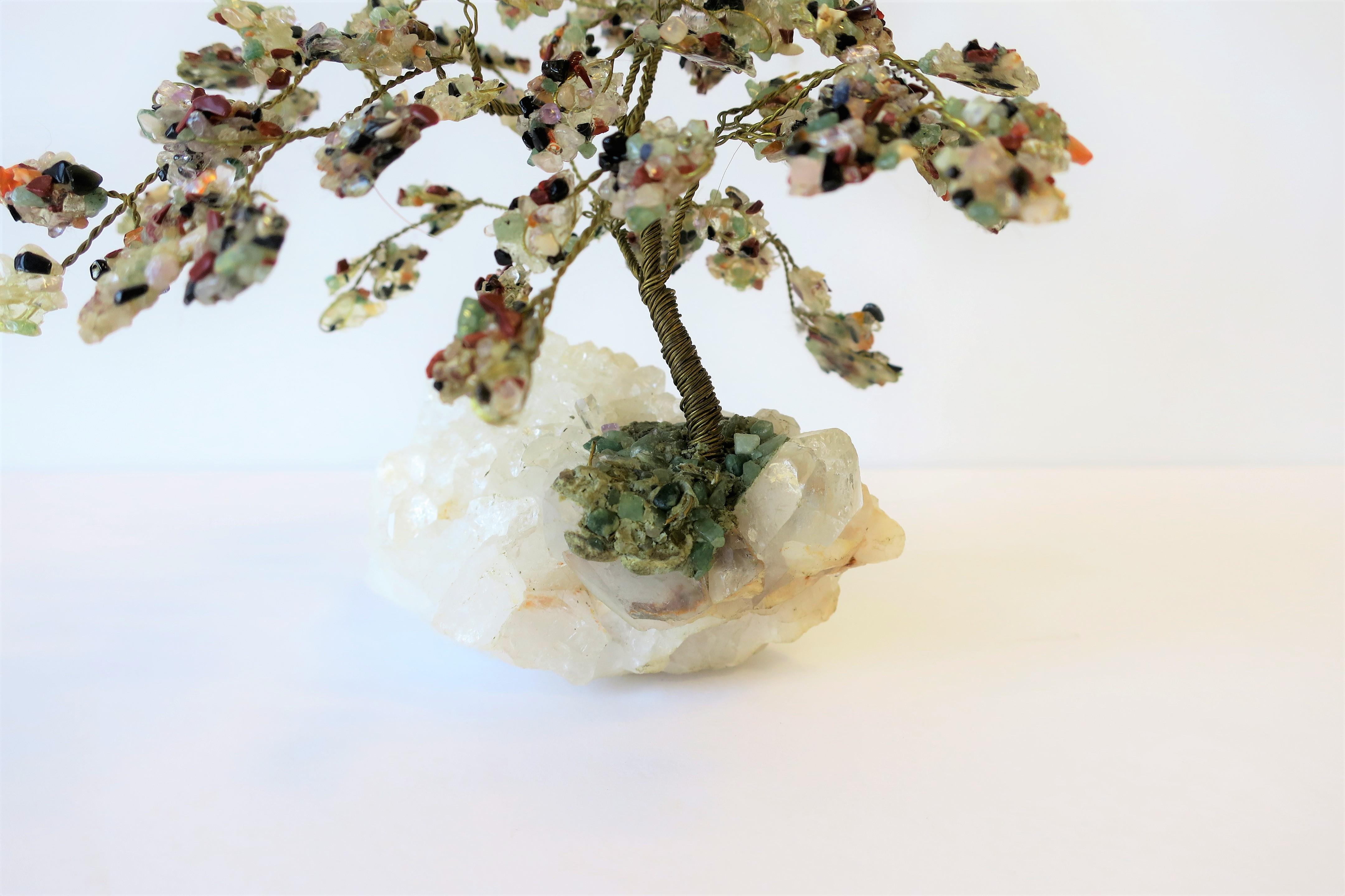 Vintage Rock Crystal Tree of Life 12