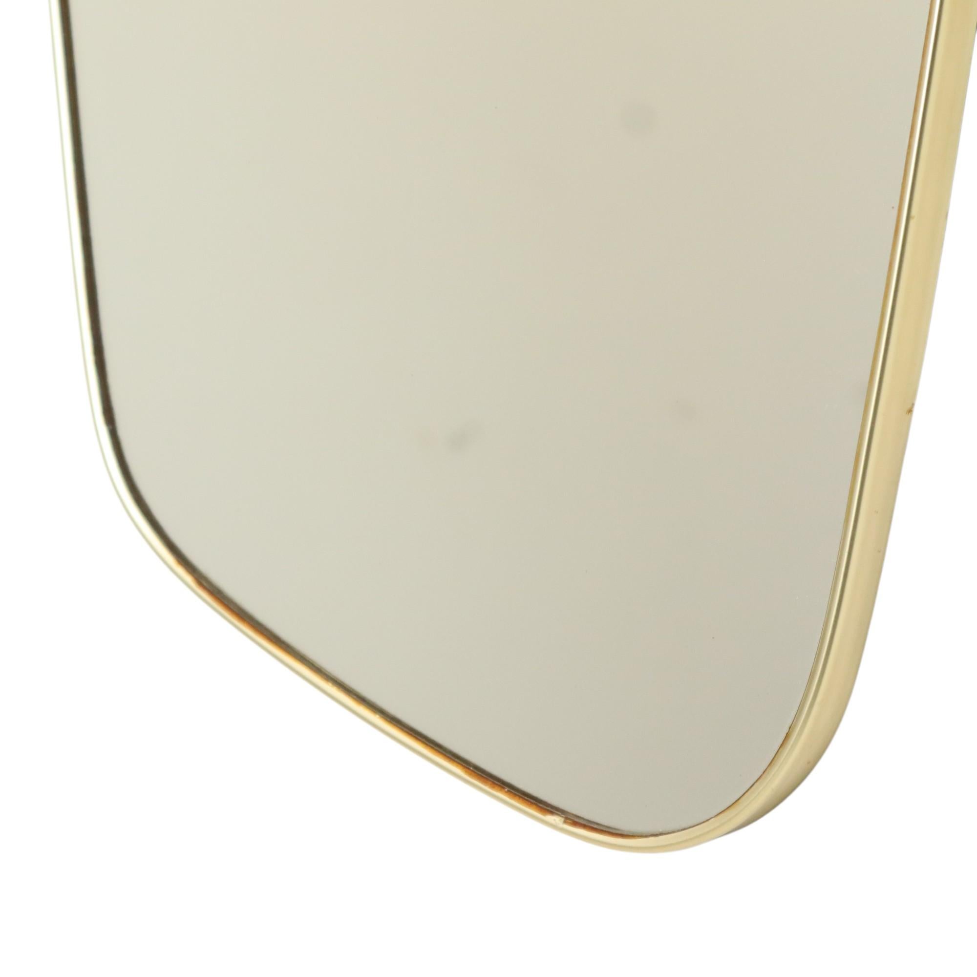 Vintage Rockabilly Miroir Freeform Asymmetrical Gold Fifties en vente 3