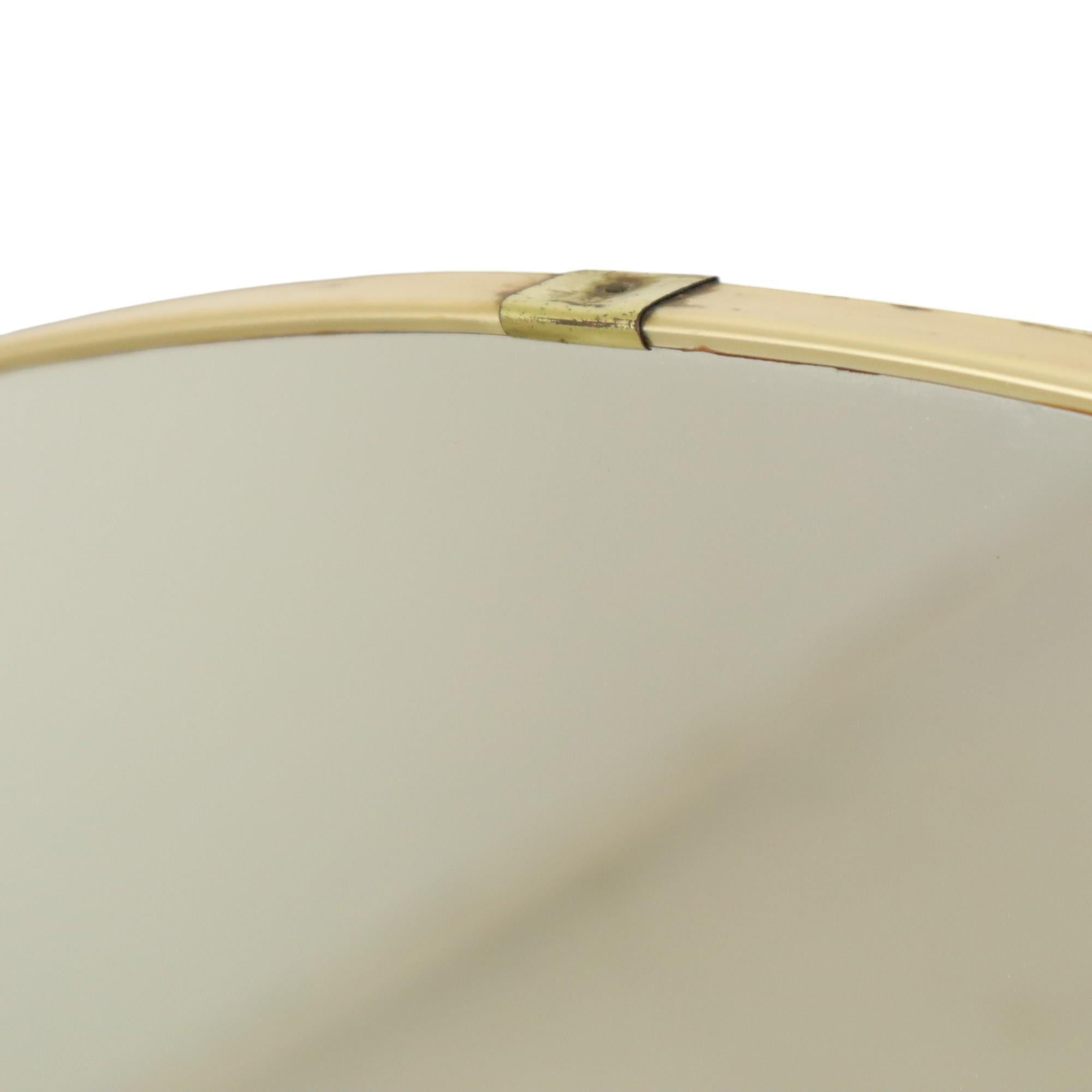 Vintage Rockabilly Miroir Freeform Asymmetrical Gold Fifties en vente 4