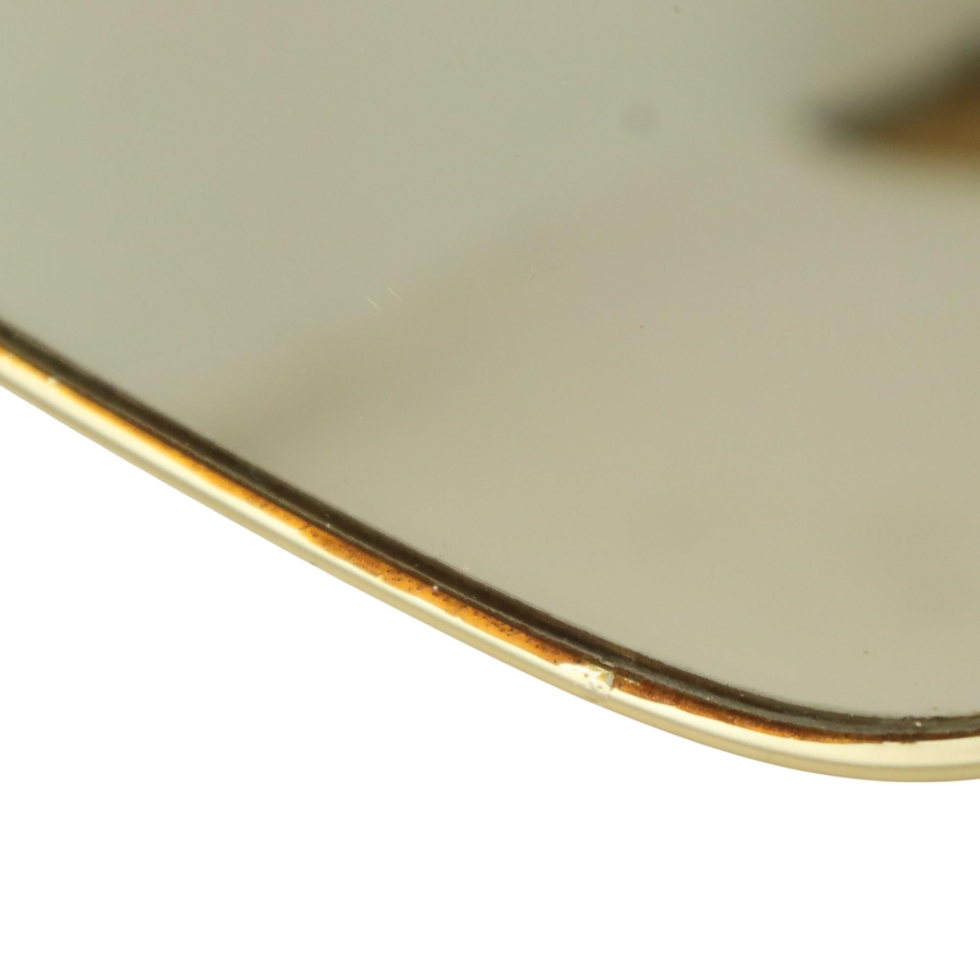 Vintage Rockabilly Miroir Freeform Asymmetrical Gold Fifties en vente 6