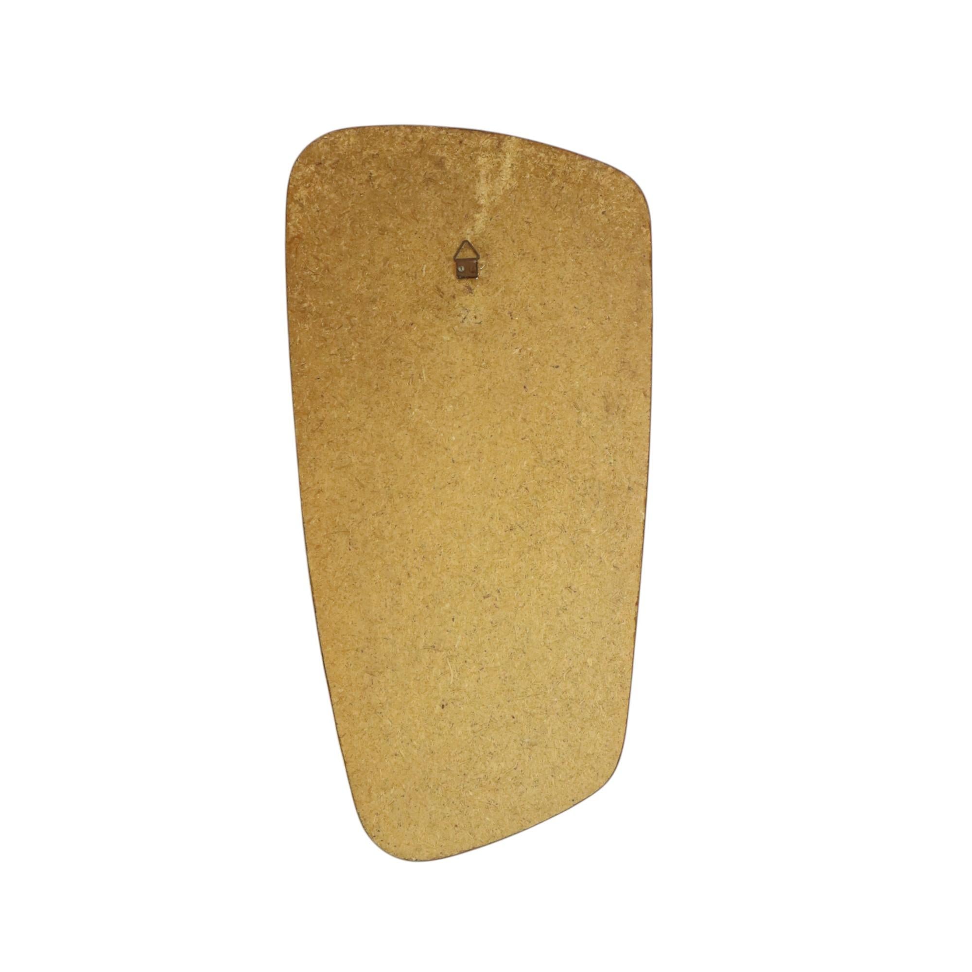 Vintage Rockabilly Miroir Freeform Asymmetrical Gold Fifties en vente 9