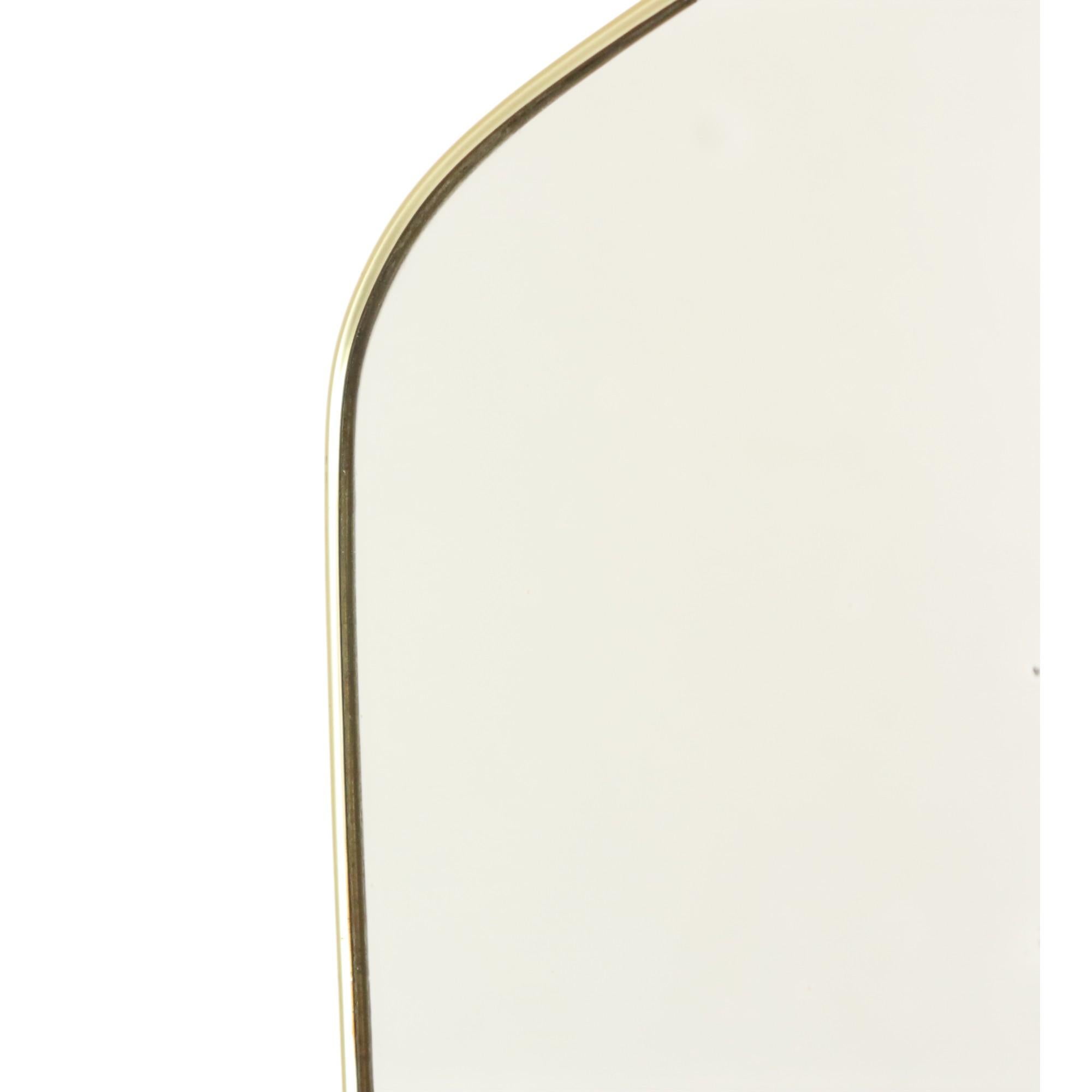 Vintage Rockabilly Miroir Freeform Asymmetrical Gold Fifties en vente 2