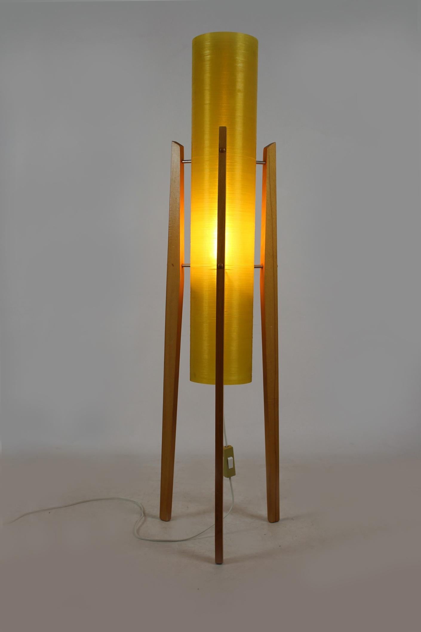 Vintage Rocket Floor Lamp from Novoplast Sered, 1960s 3