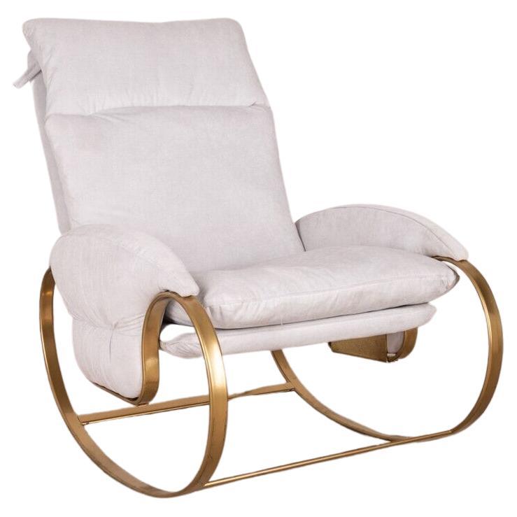 Vintage Rocking Armchair 70s Design G. Faleschini For Sale at 1stDibs