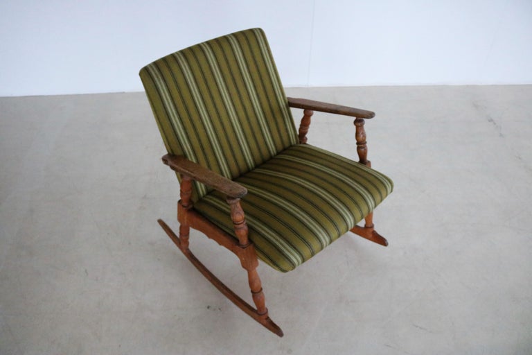vintage rocking chair armchair brutalist 50s Danish For Sale at 1stDibs