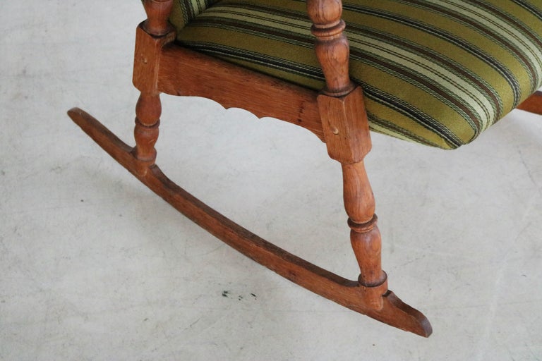vintage rocking chair armchair brutalist 50s Danish For Sale at 1stDibs