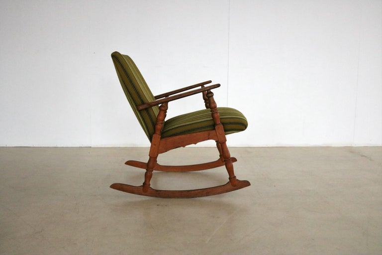 vintage rocking chair armchair brutalist 50s Danish For Sale at 1stDibs