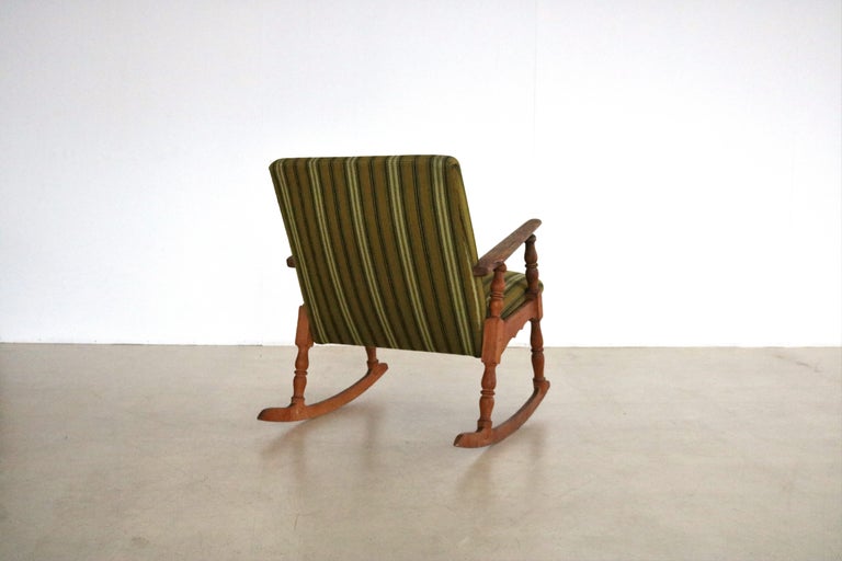 vintage rocking chair armchair brutalist 50s Danish For Sale at 1stDibs