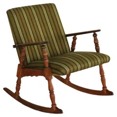 vintage rocking chair  armchair  brutalist  50s  Danish