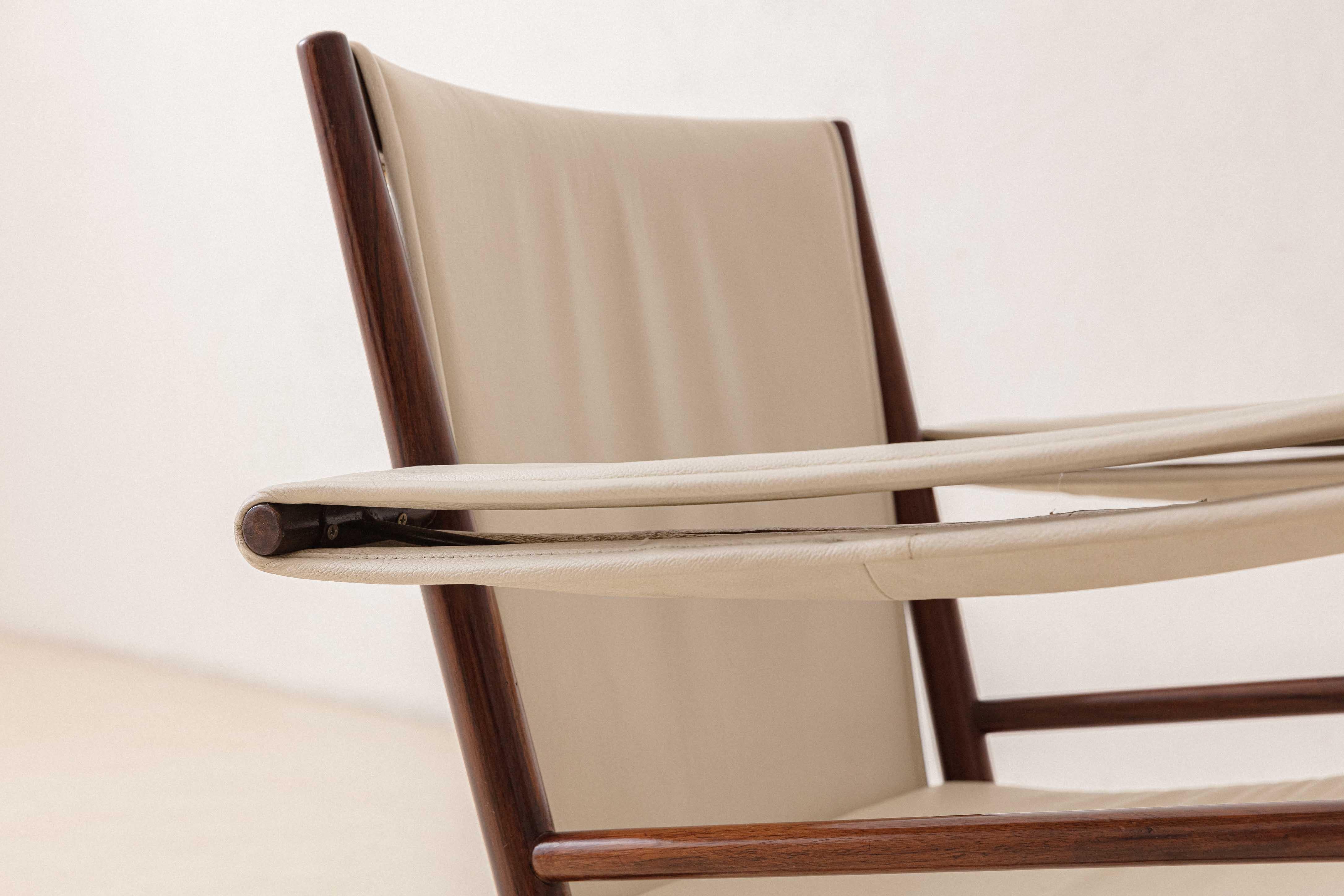Chaise à bascule vintage de Joaquim Tenreiro, 1947, design brésilien du milieu du siècle dernier en vente 10
