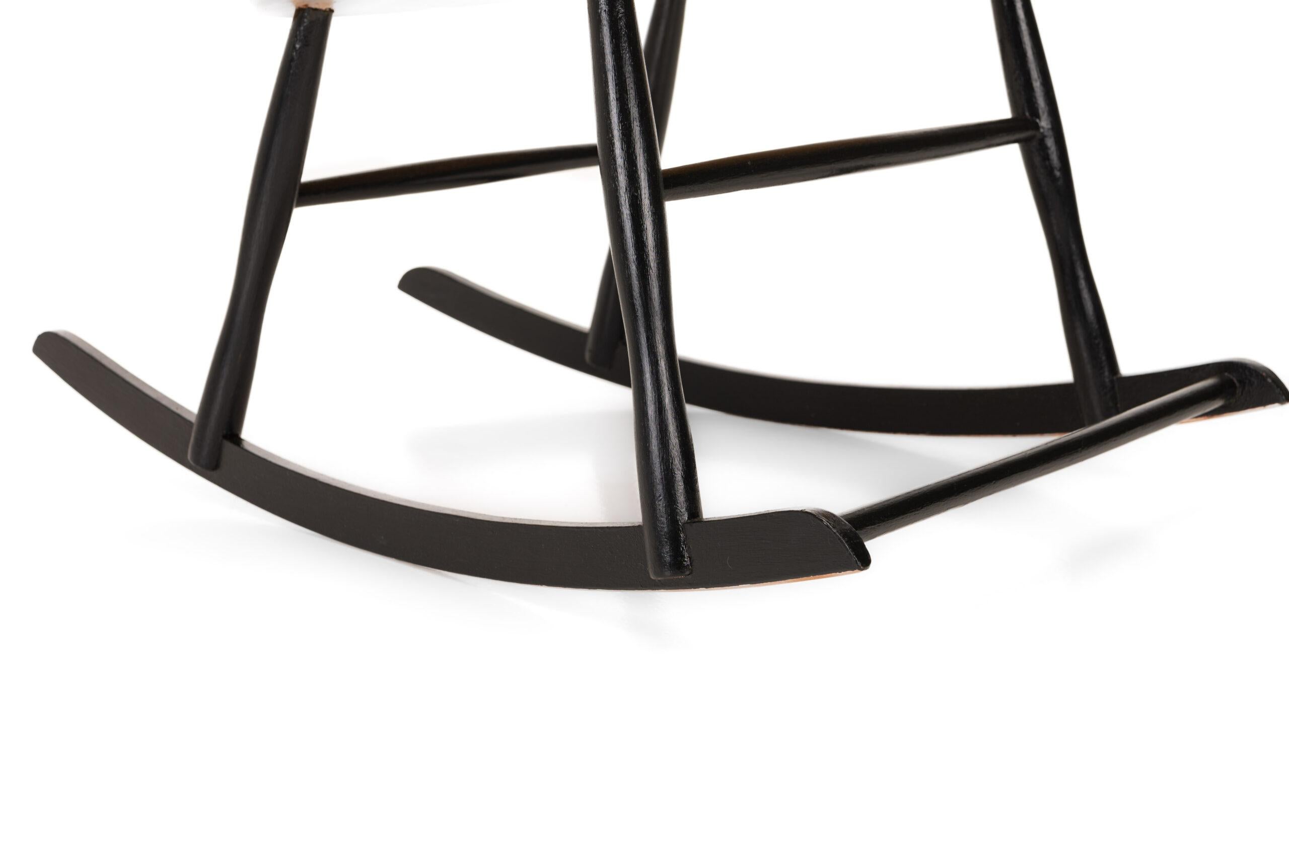 Vintage Rocking Chair by Lena Larsson for Nesto, Sweden, 1950s 4