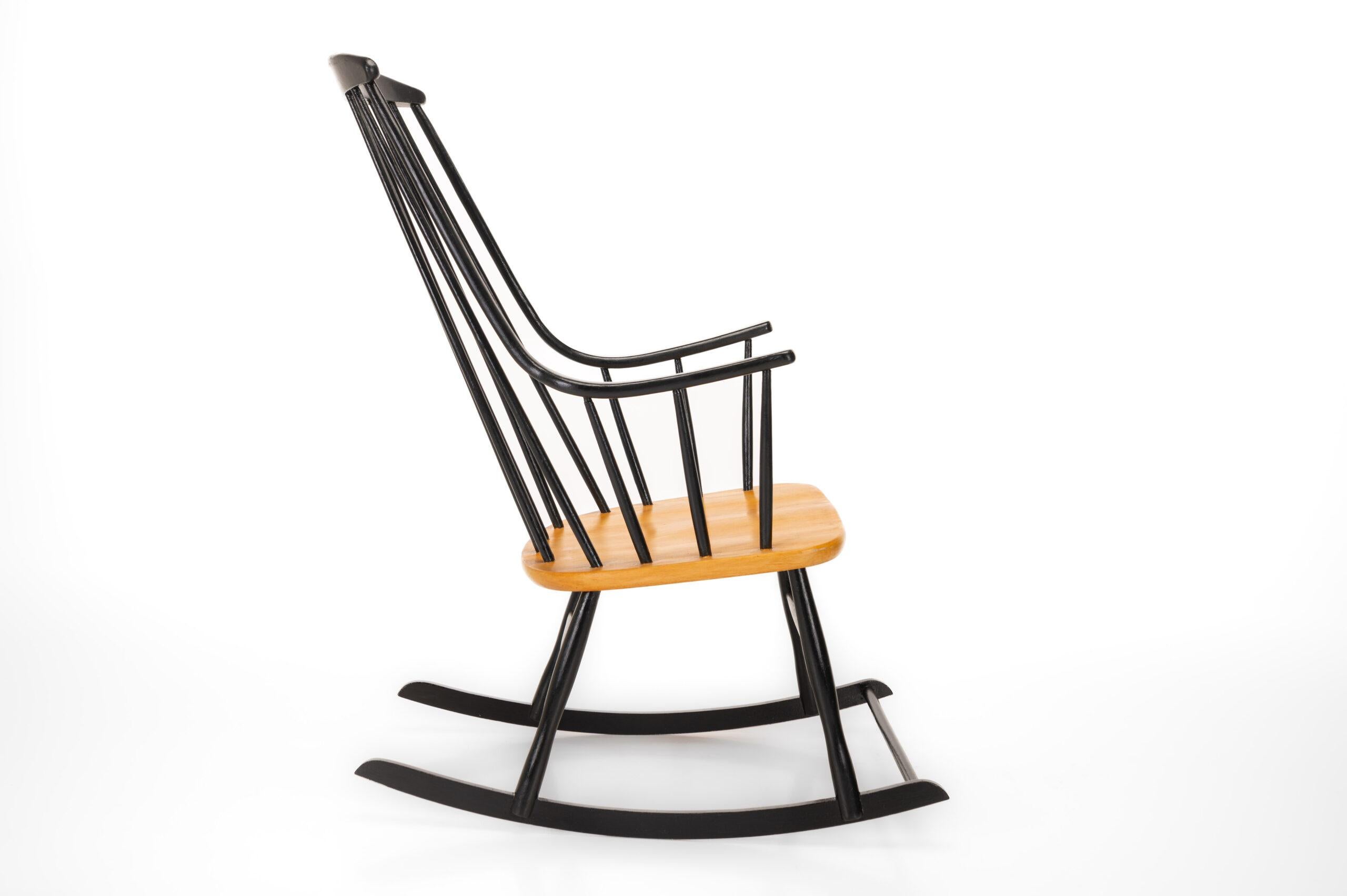 Vintage Rocking Chair by Lena Larsson for Nesto, Sweden, 1950s 7