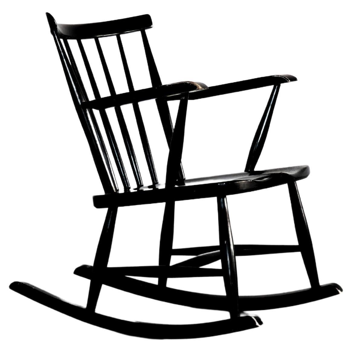 chaise à bascule vintage  chaise  60's en vente