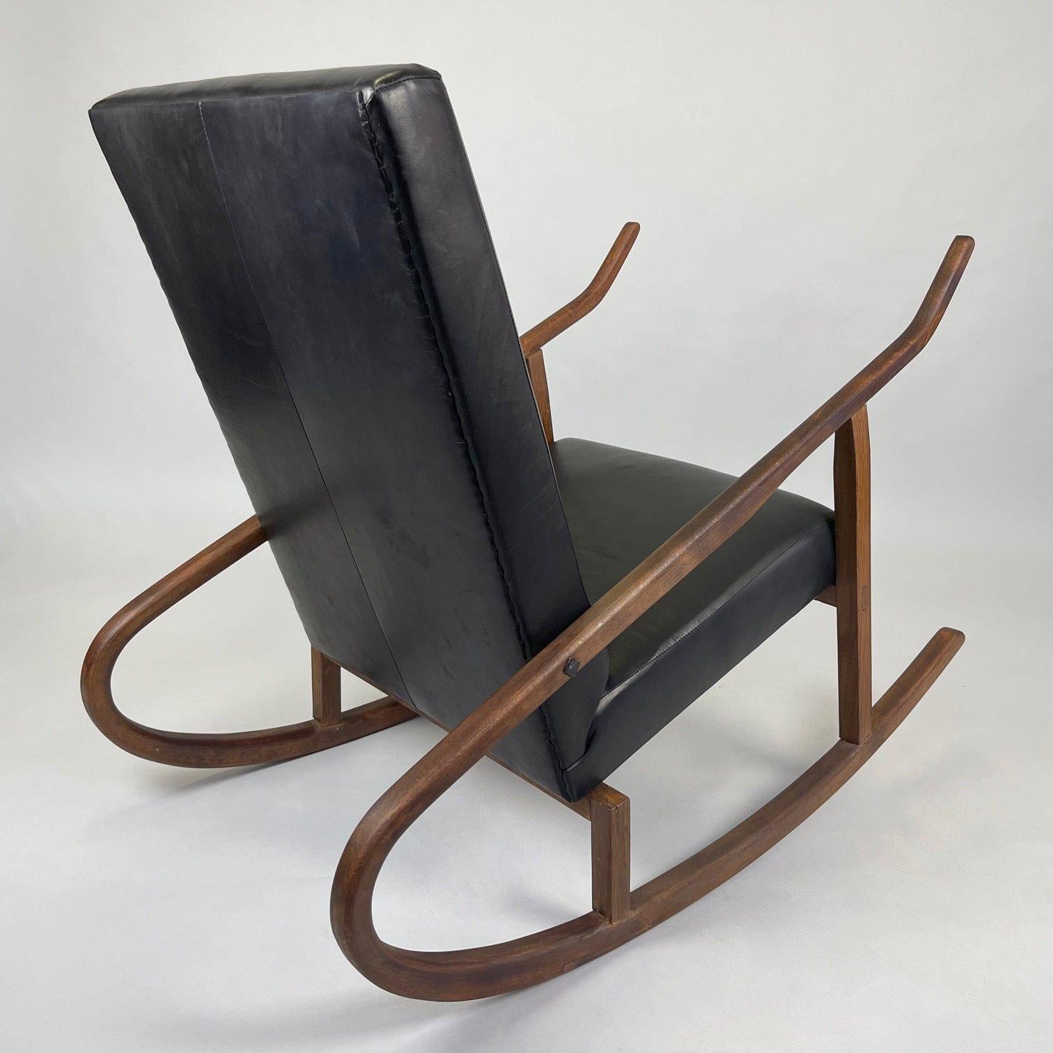 Vintage Rocking Chair, Czechoslovakia, 1970's For Sale 5