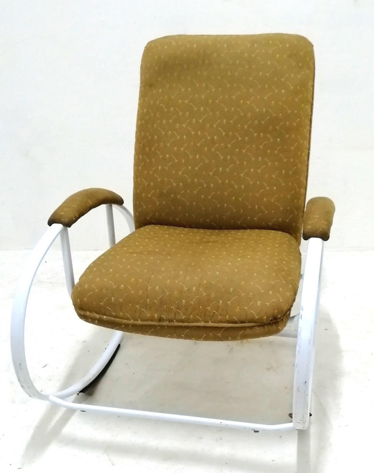Rocking Chair im Vintage-Stil von Renato Zevi, 1970er Jahre (Italienisch) im Angebot