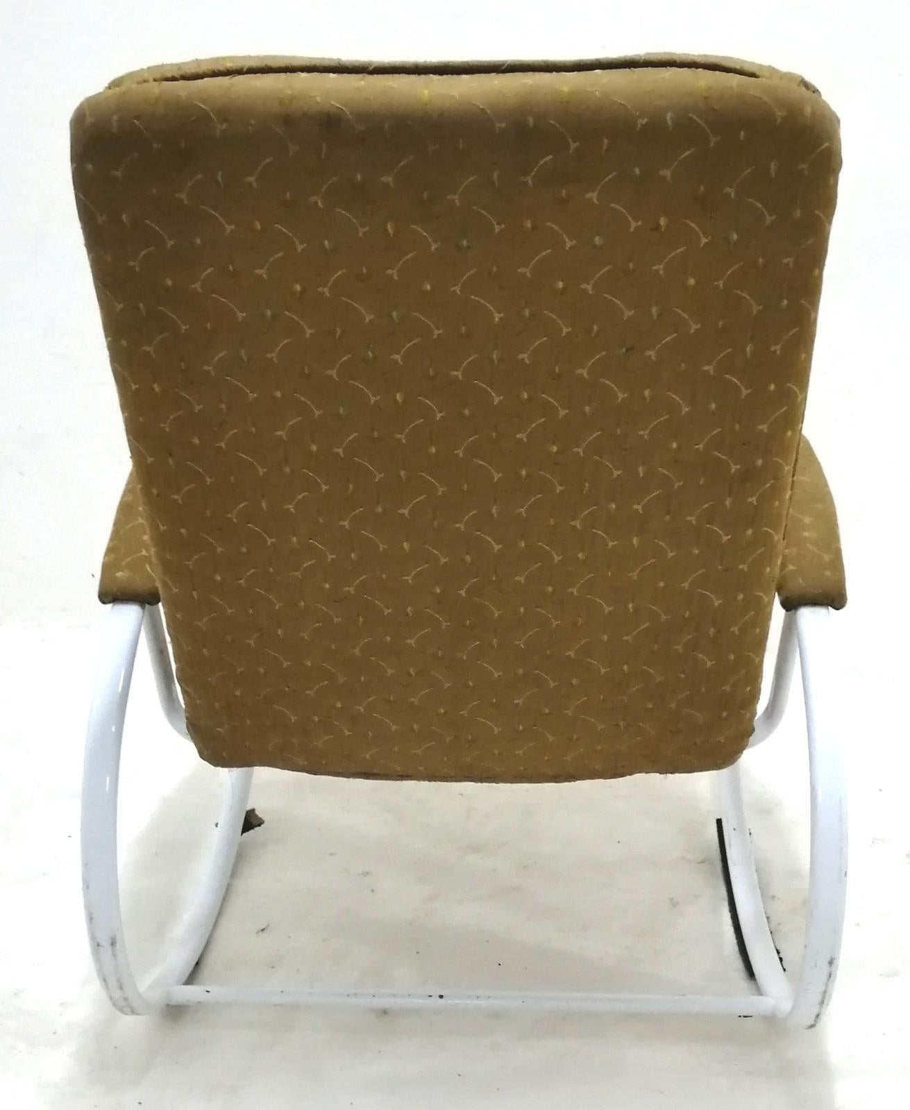Fin du 20e siècle Chaise à bascule vintage dans le style de Renato Zevi, 1970 en vente
