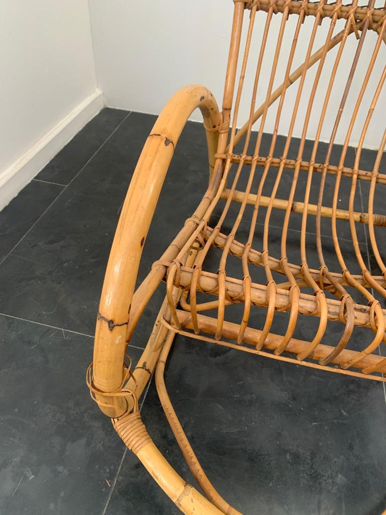 Vintage Rocking Chairs in Bamboo, 1960s, Set of 2 For Sale 5