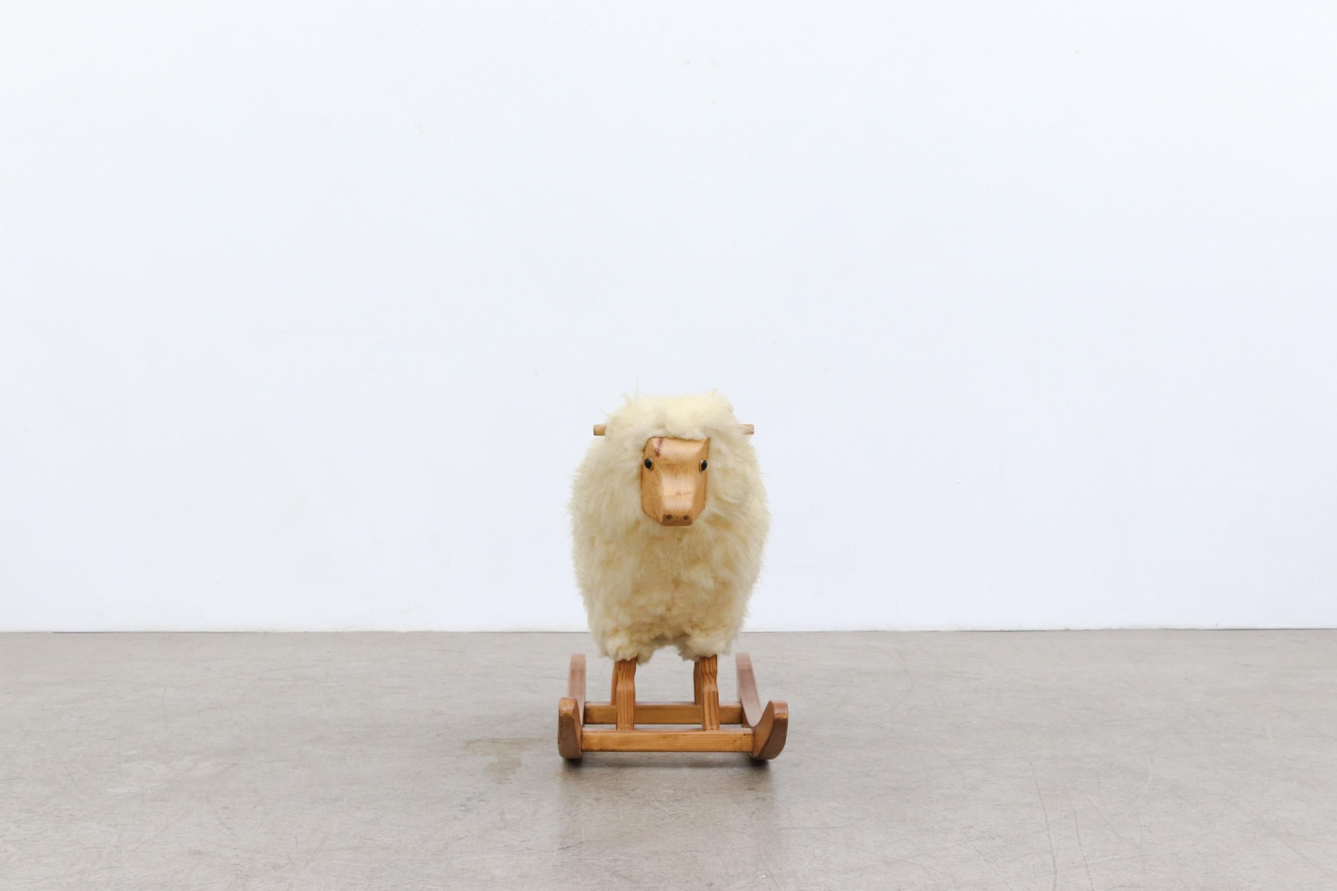 Mid-Century Modern Vintage Rocking Sheep by Hans-Peter Krafft for Meier, Germany