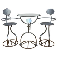 Ensemble de salle à manger/bistro vintage Rockledge Design Studios de Fred Garbotz, 3 pièces