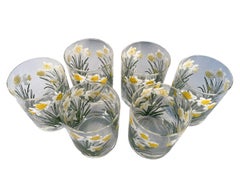 Vintage Rocks Glasses by Cera Glassware in the 'Daffodil' Pattern