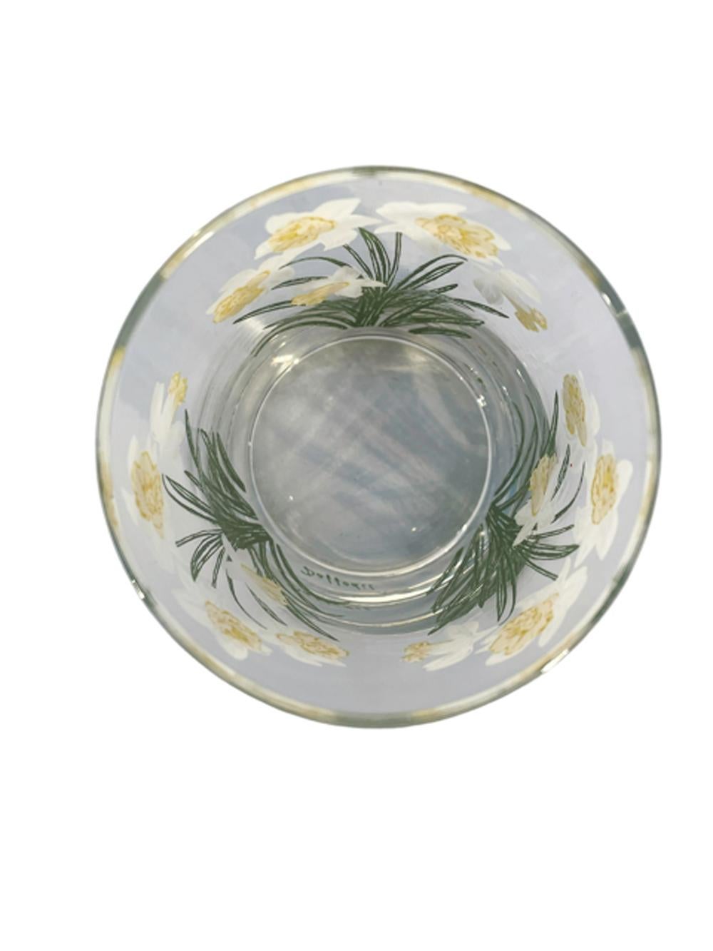 Berggläser von Cera Glassware mit „Daffodil“-Muster (20. Jahrhundert) im Angebot