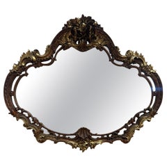 Specchio da parete in stile Rococò Revival d'epoca