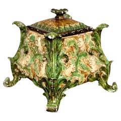 Retro Rococo Style Paint Decorated Resin Table Box or Planter