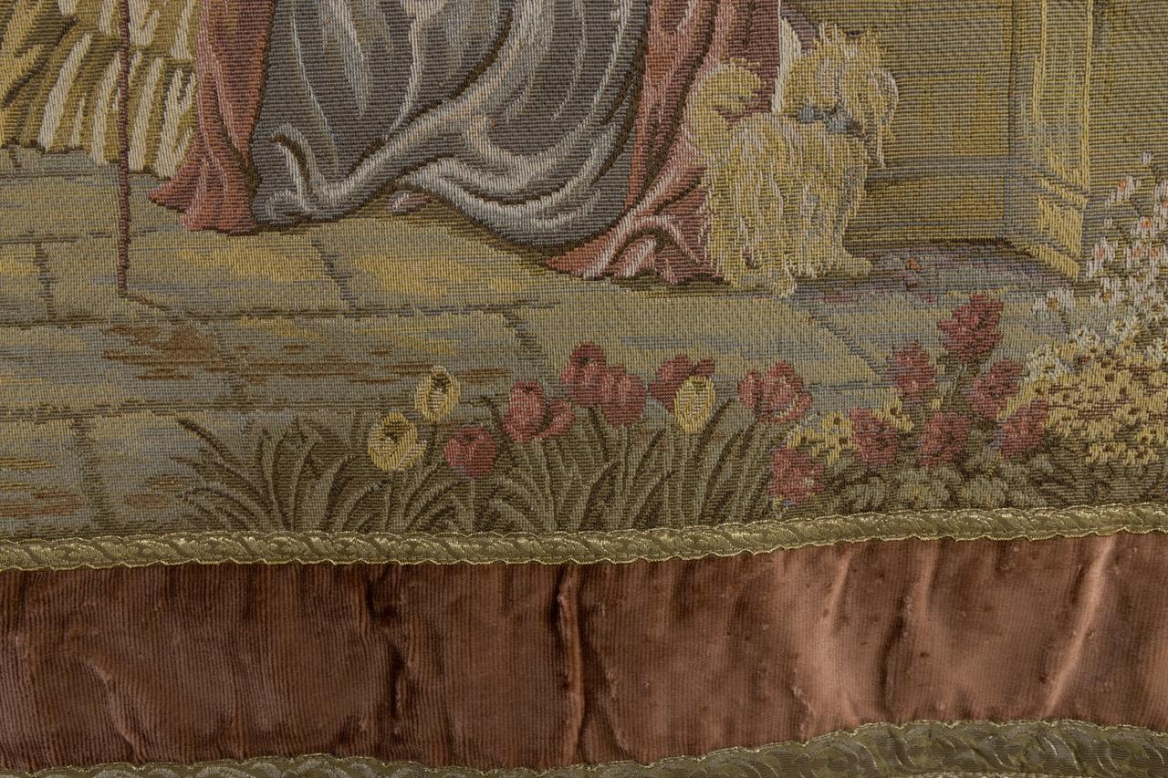 Wandteppich im Rokoko-Stil, Wandbehang, Belgien im Angebot 6