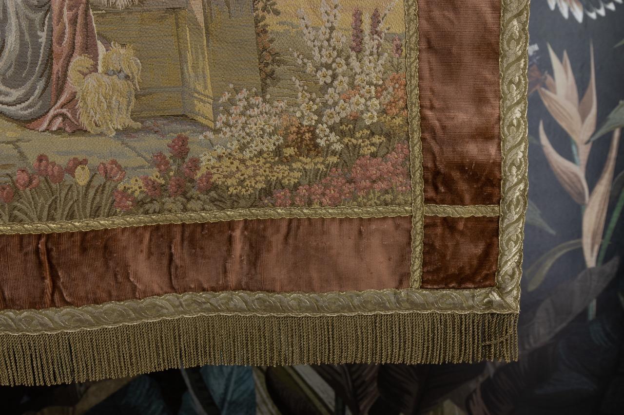 Wandteppich im Rokoko-Stil, Wandbehang, Belgien im Angebot 7