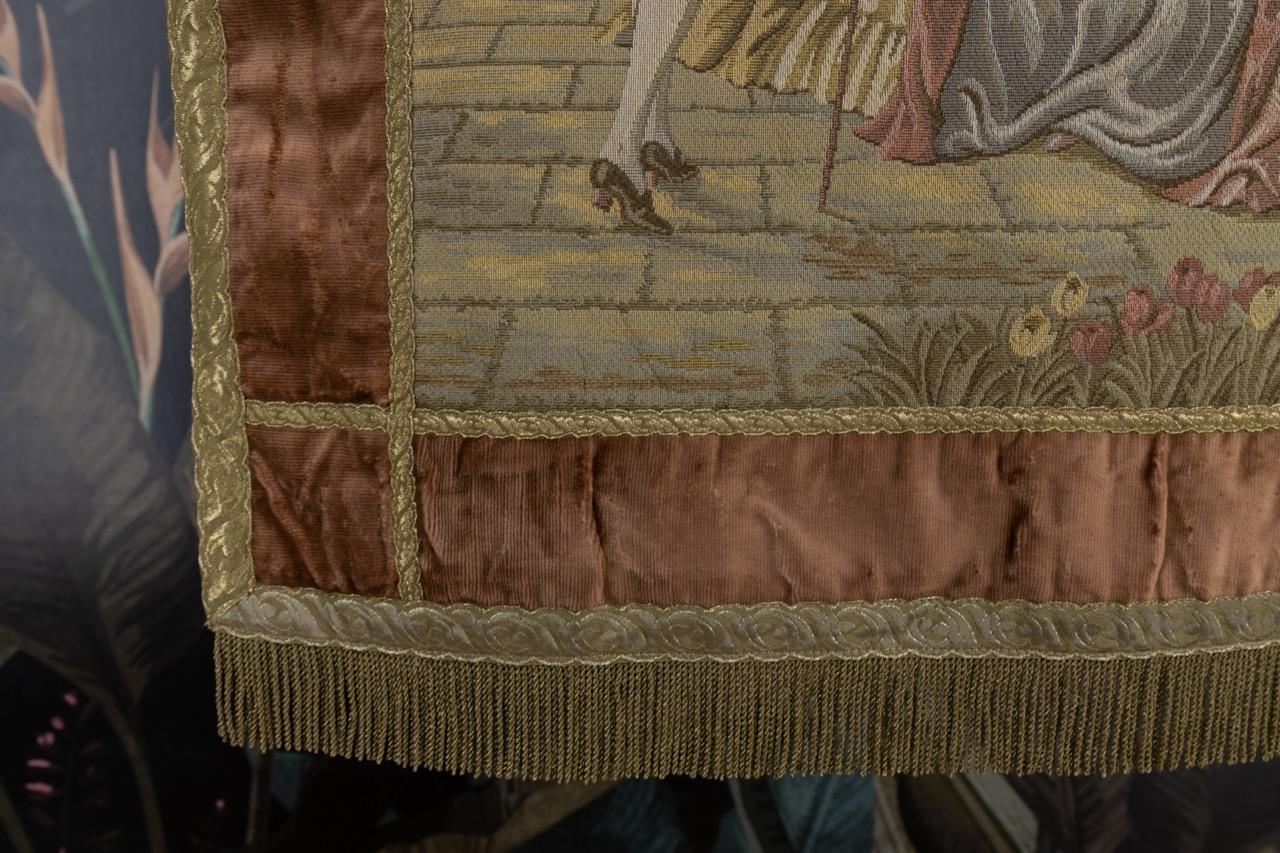 Wandteppich im Rokoko-Stil, Wandbehang, Belgien im Angebot 8