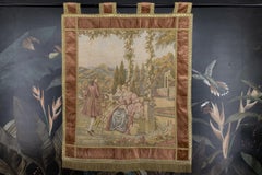 Vintage Rococo Style Tapestry Wall Hanging, Belgium