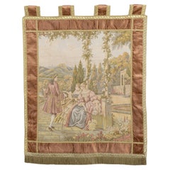 Vintage Rococo Style Tapestry Wall Hanging, Belgium
