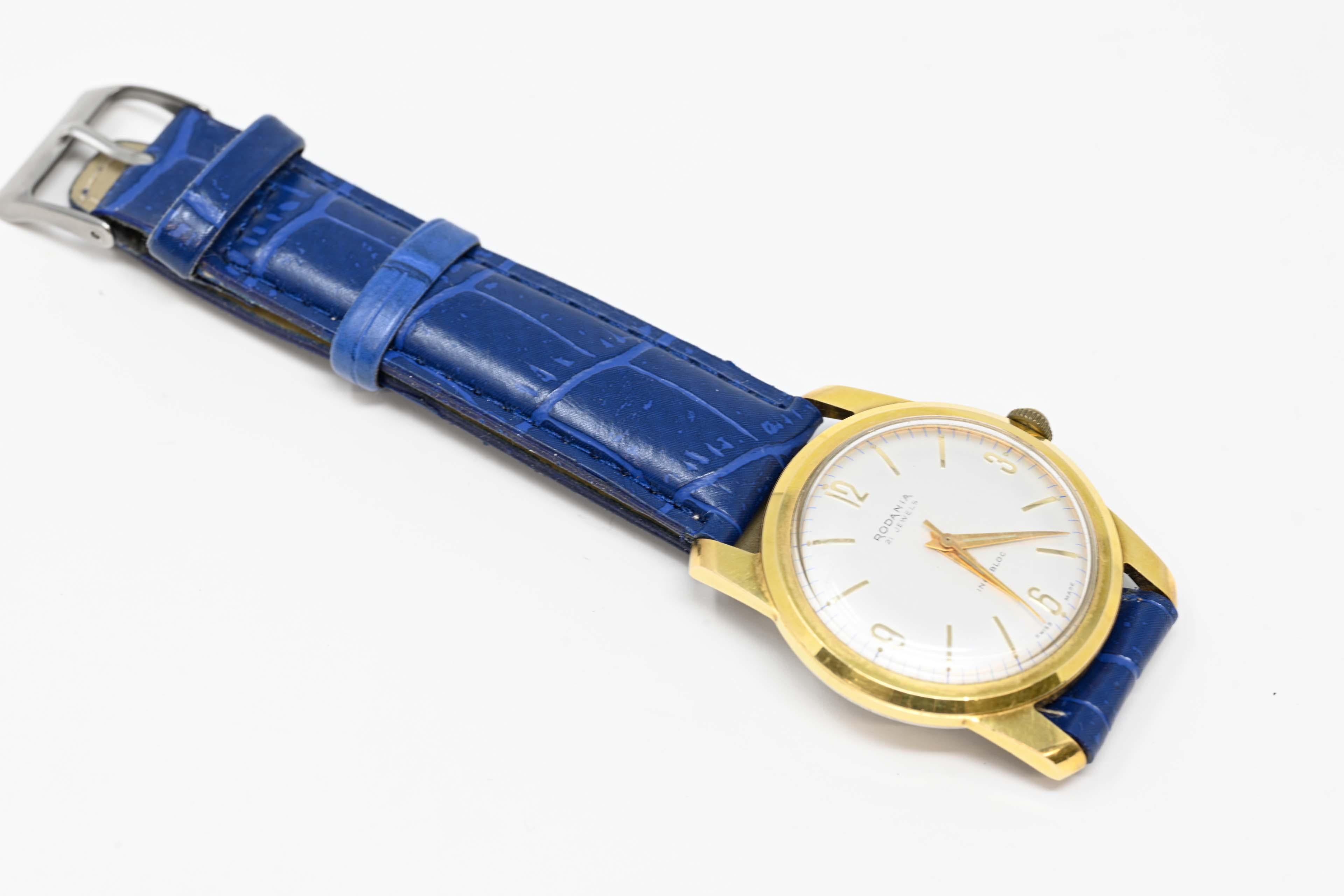 De los hombres Reloj de hombre Rodania Vintage 17 Jewel Suizo en venta