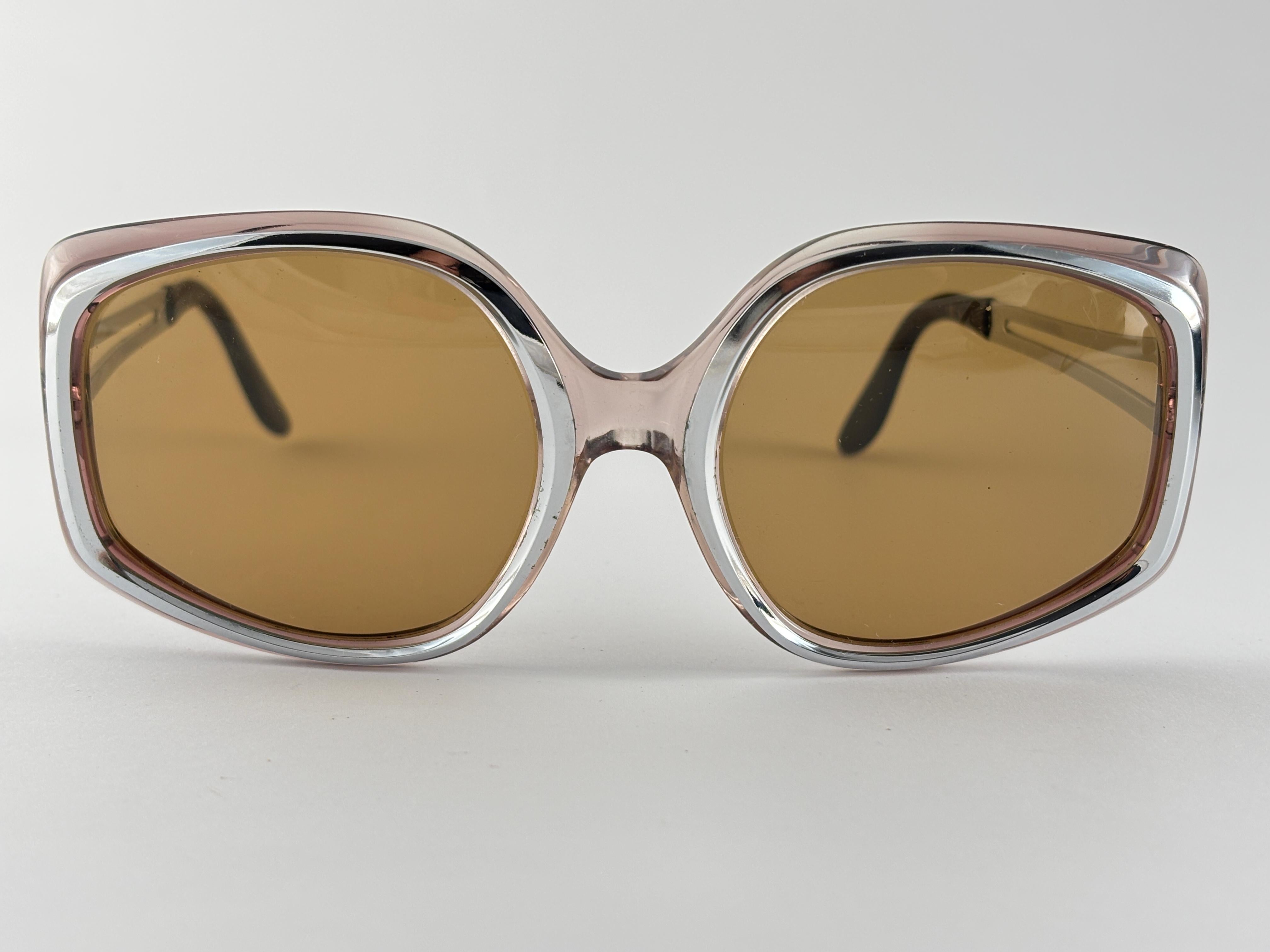 Inserts argentés Rodenstock surdimensionnés  Lunettes de soleil 1970's Allemagne en vente 4