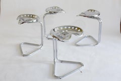 Vintage Rodney Kinsman Chrome Tractor Stools