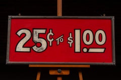 Vintage ROG Retail Pricing Display Sign