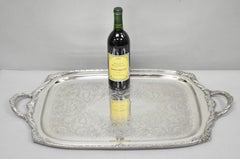 Vintage Rogers Bros. 1847 Heritage 9498 Silver Plated Serving Platter Bar Tray