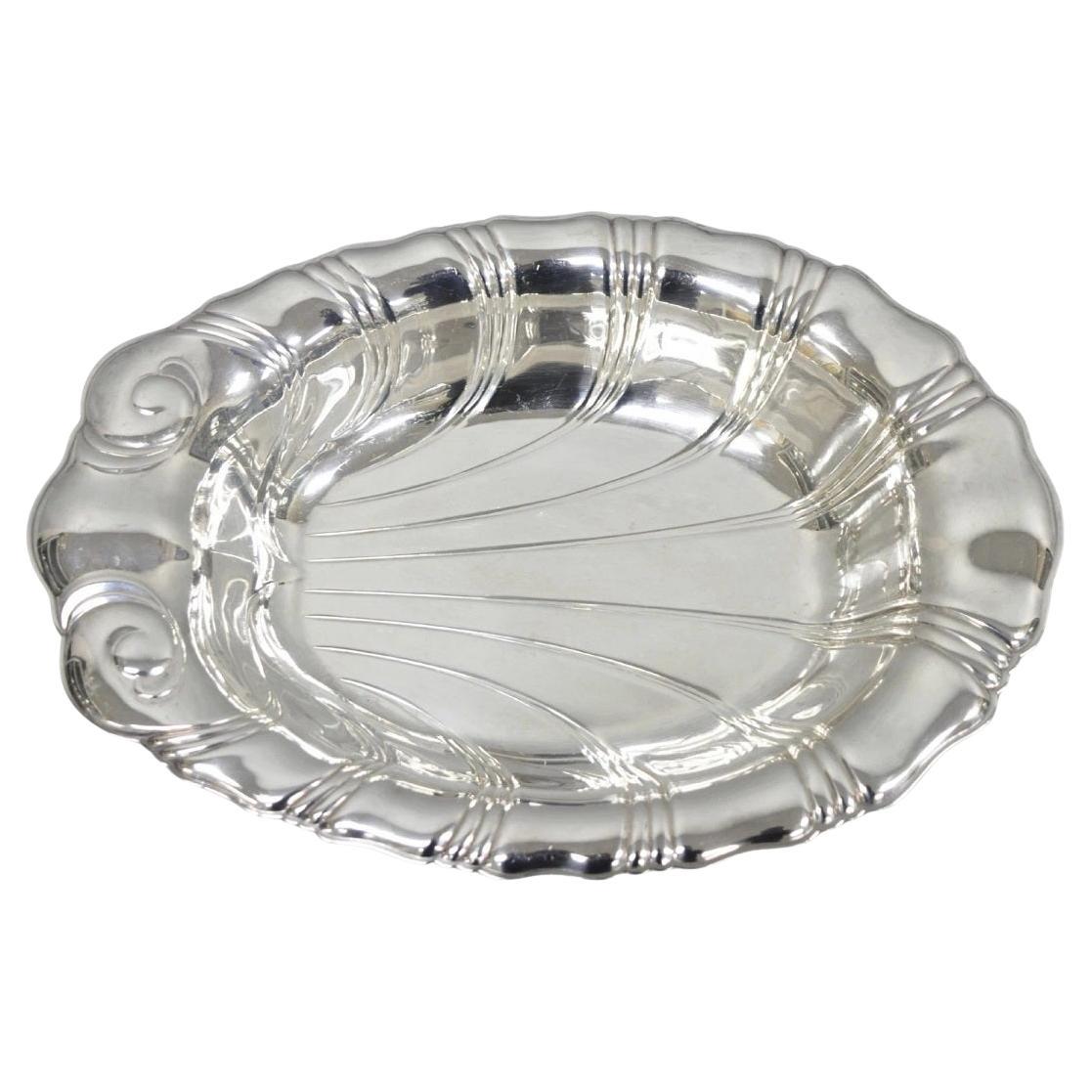 Vintage Rogers Bros "Neptune" 9312 Silver Plated Clam Shell Candy Dish Bowl