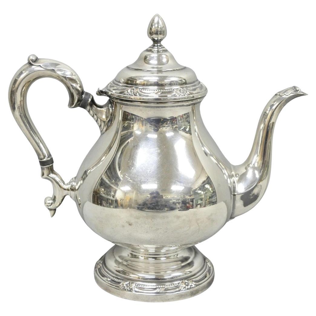 Vintage Rogers Bros Remembrance 9802 Victorian Silver Plated Teapot Tea Kettle