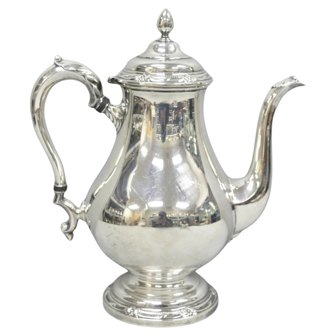 Vintage Rogers Bros. "Remembrance" Silver Plated Victorian Coffee Pot Teapot
