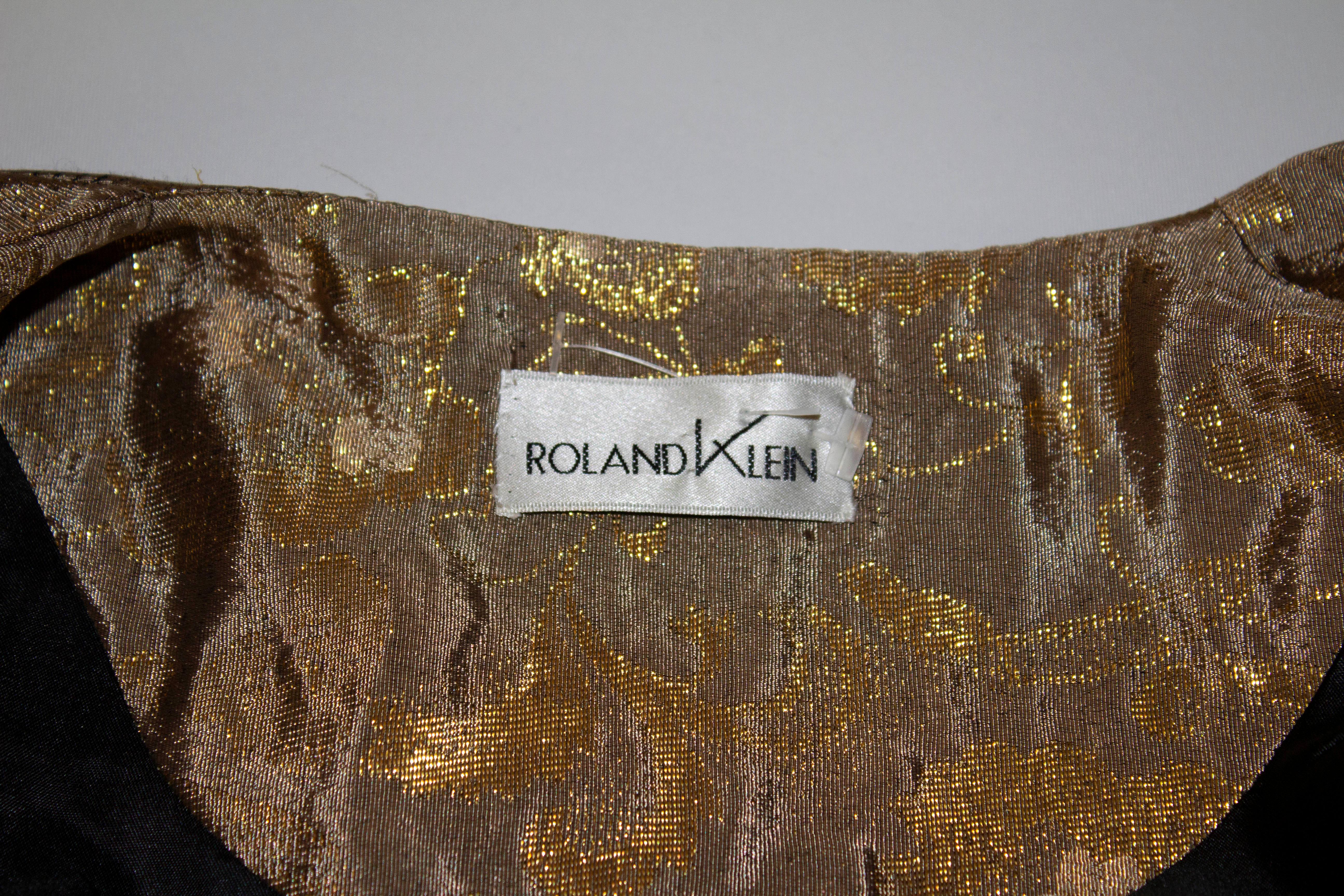 Chaqueta dorada vintage Roland Klein en venta 2