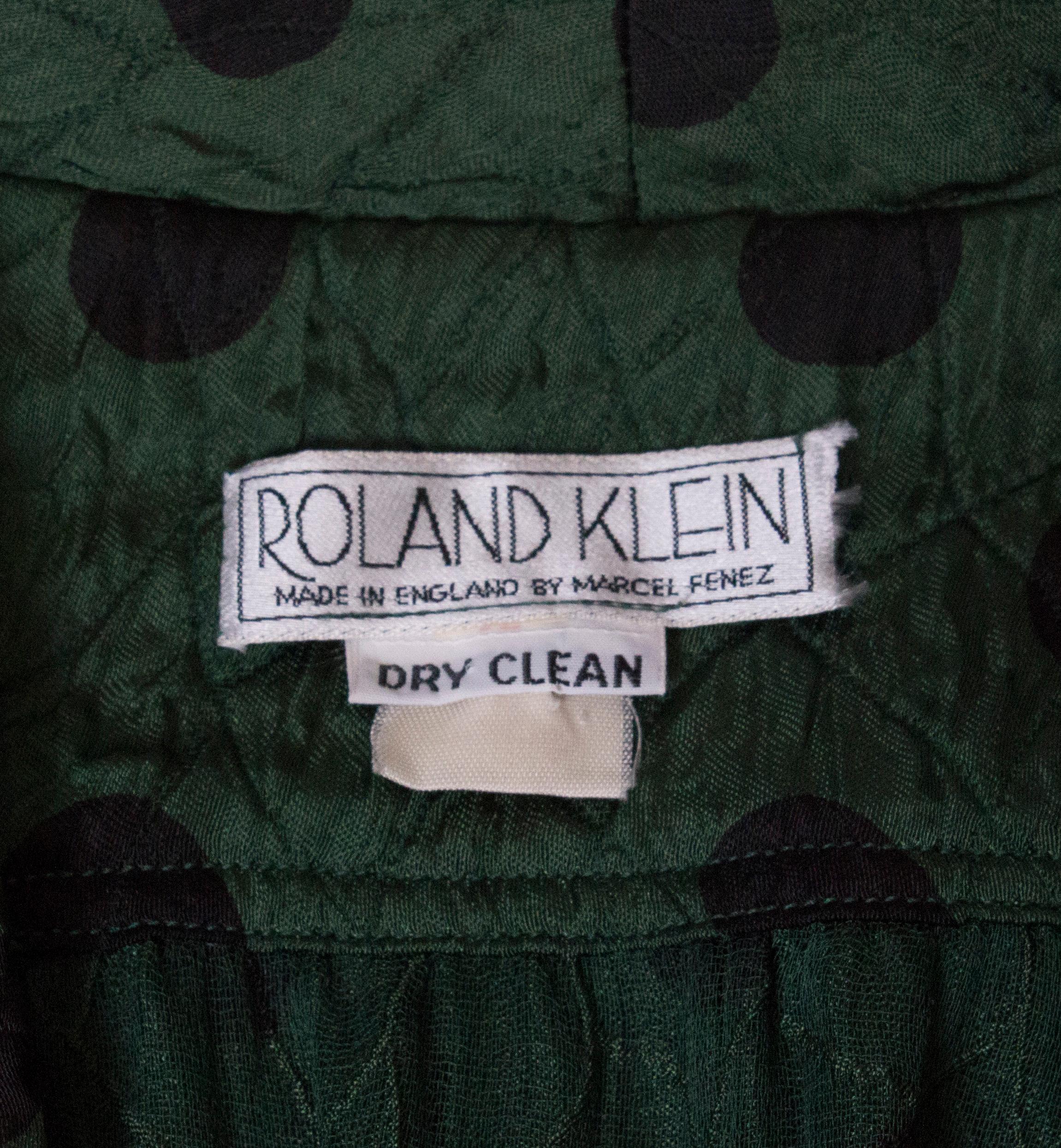 Vintage Roland Klein Silk Jacket 1970s For Sale 5