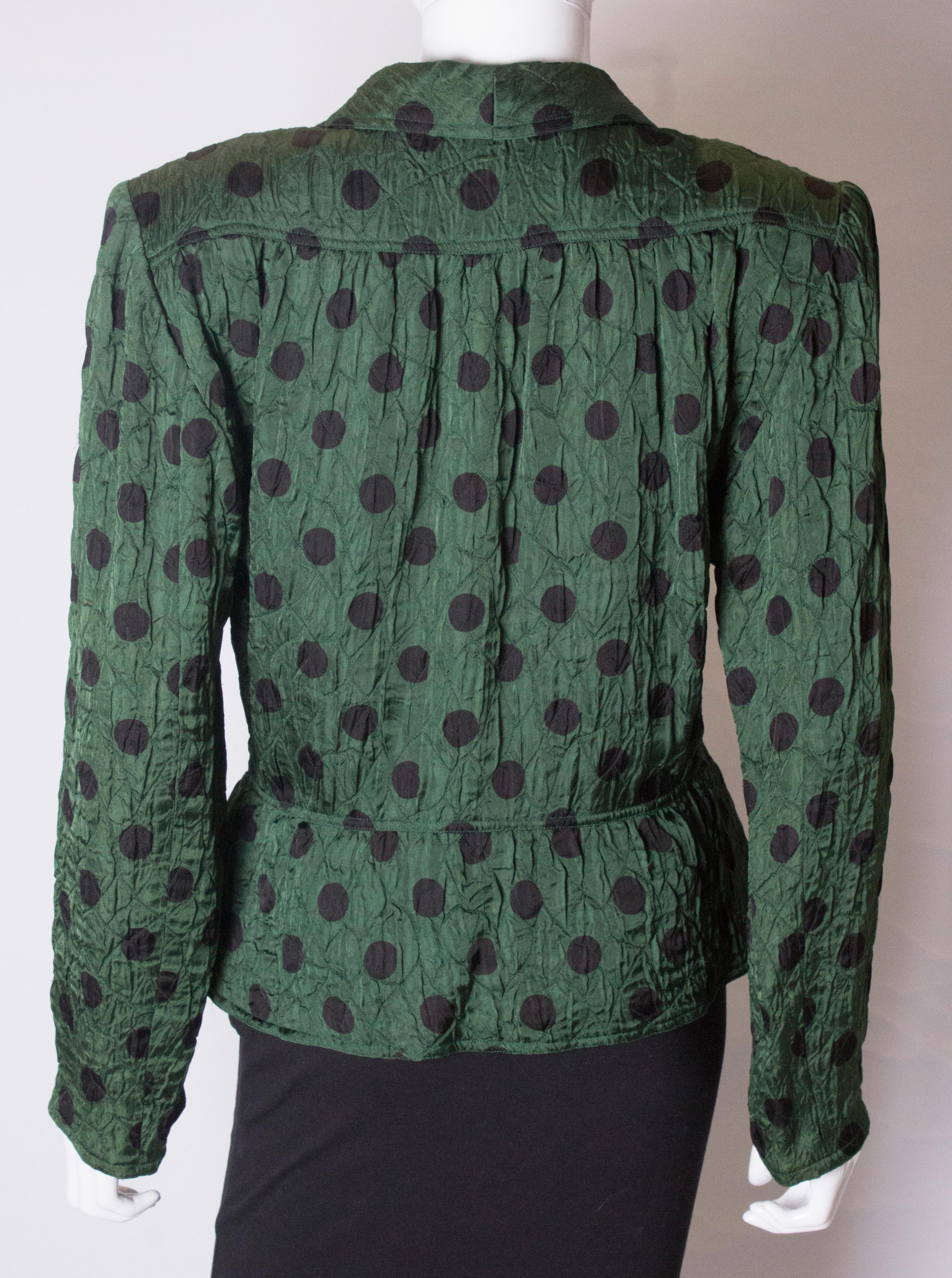 Vintage Roland Klein Silk Jacket 1970s For Sale 3