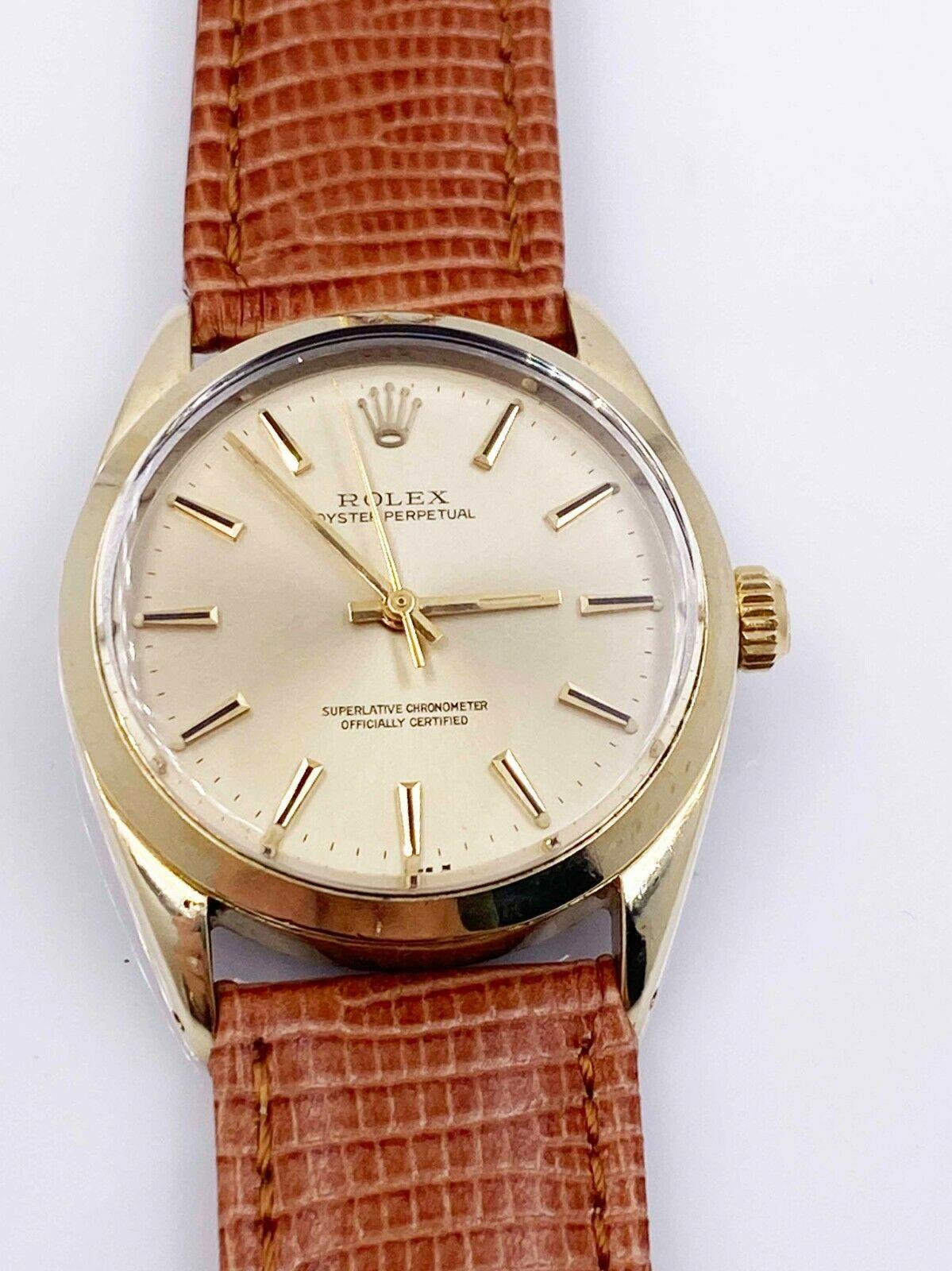 vintage rolex leather band