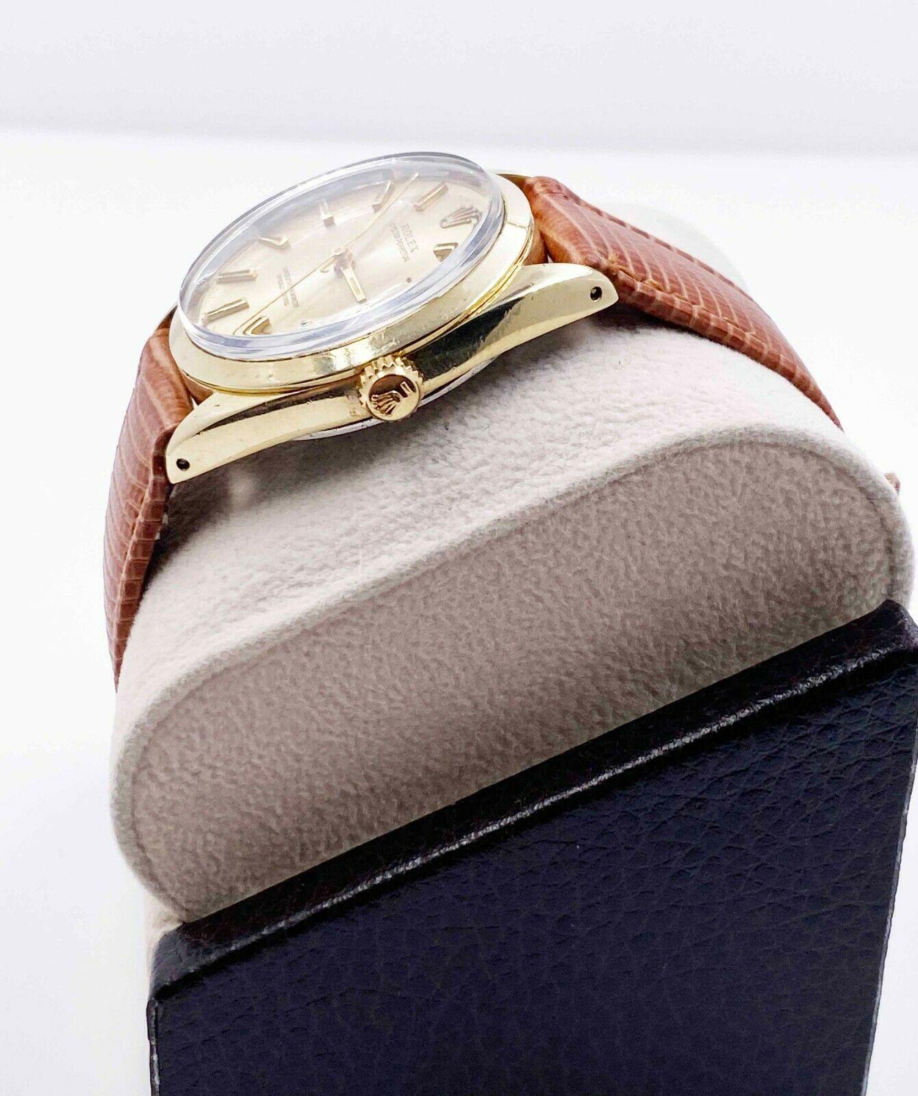 rolex oyster perpetual leather band
