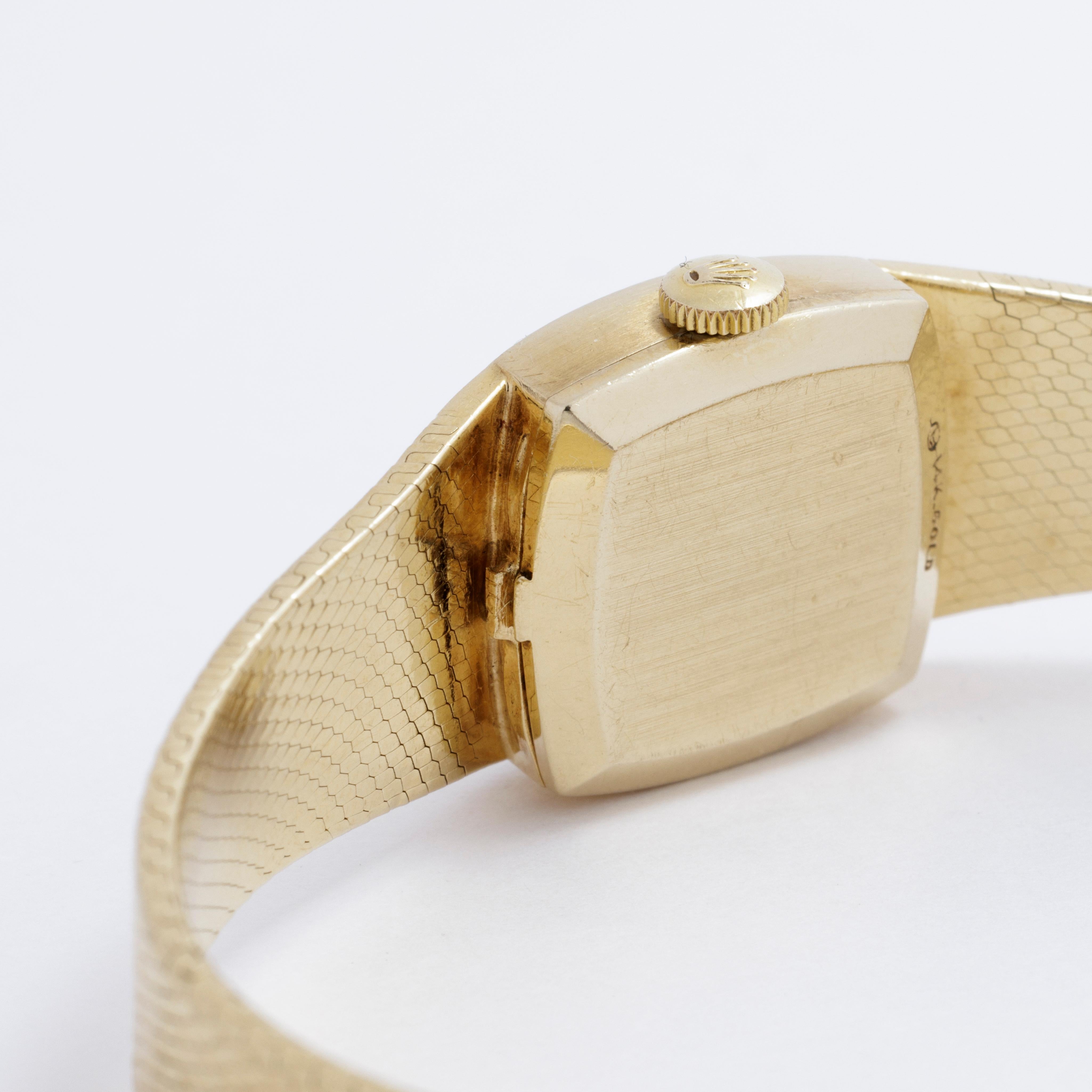 Rolex vintage de oro amarillo de 14 quilates Modelo 8133 Moderno