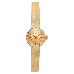 Rolex d'epoca in oro giallo 14k Orchid da donna